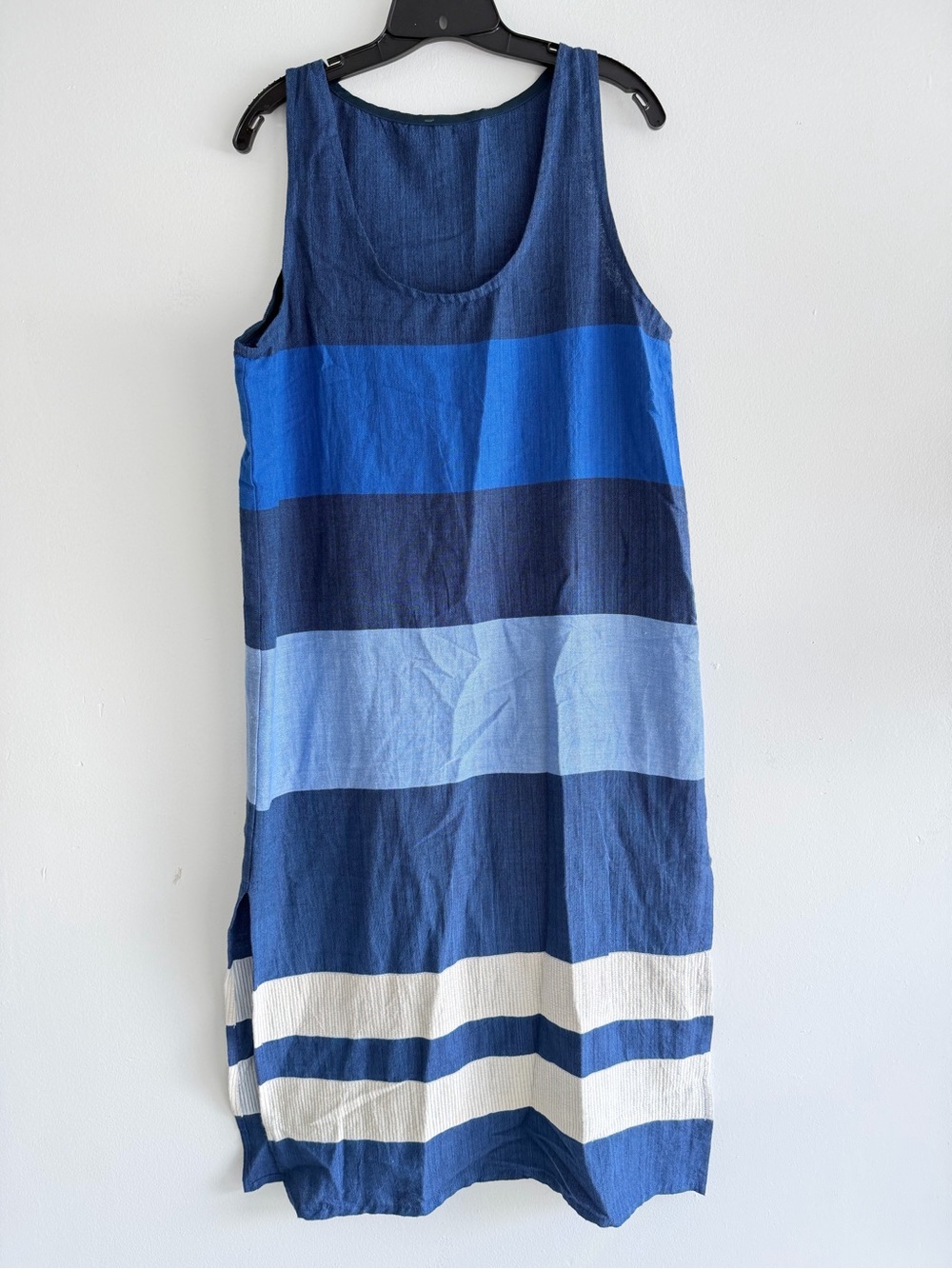 New! Lemlem Betami Azure Lilian Cover-Up Tank Midi Dress Size Medium 8429 - Picture 5 of 13